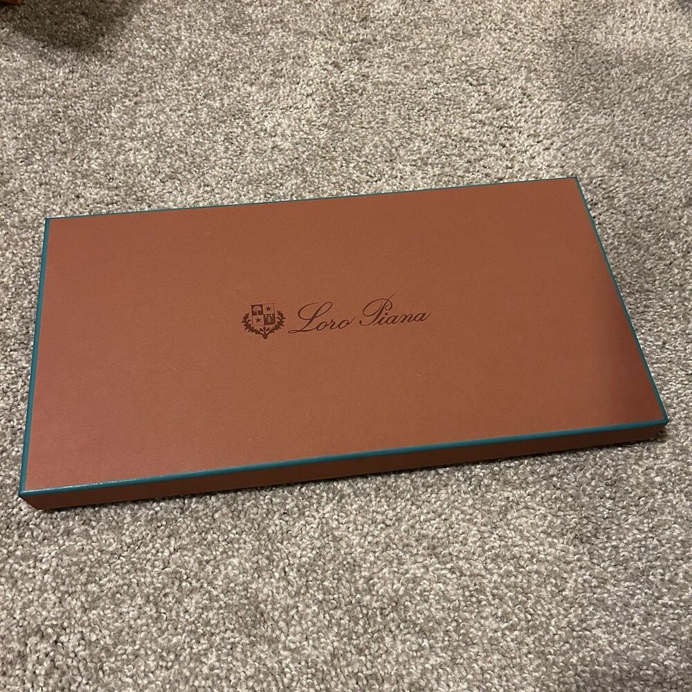 EMPTY REPLACEMENT BOX ONLY - Loro Piana Large Rectangle Box - 18" x 9.5" x 2"